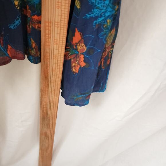 Free People One Step Ahead Maxi Dress in Blue Size Small Festival Boho - Picture 6 of 12